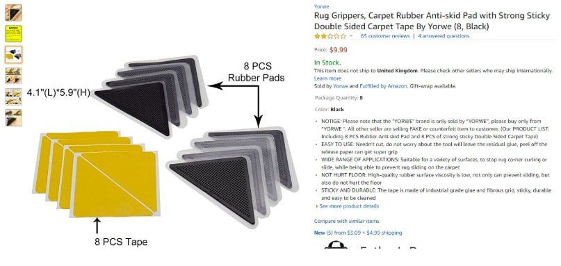 what to sell on Amazon for beginners rugs 